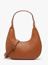 Schoudertas Caviar Leder Milano Bruin caviar CA24121